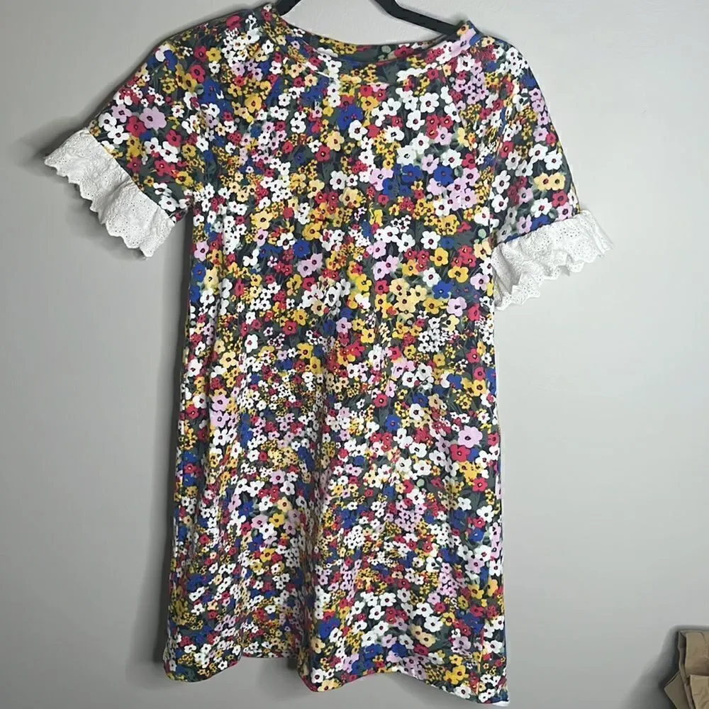Women’s Ann Taylor Size XS Mini Dress Floral with Ruffled Sleeves - Picture 2 of 6